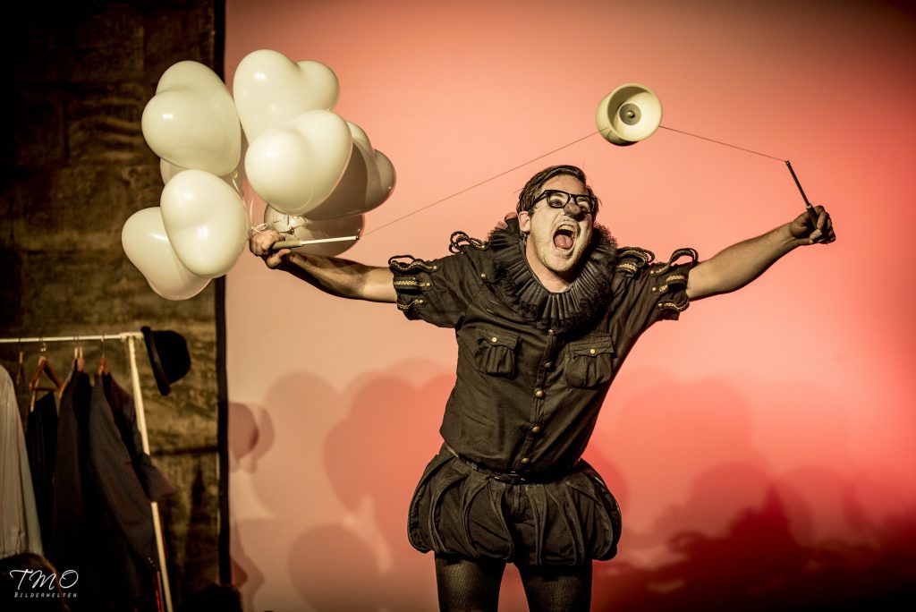 Clown mit Luftballons